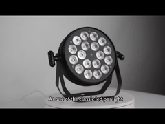 LED flat par up lampu 18leds RGBW 4 dalam 1 DMX Control untuk
