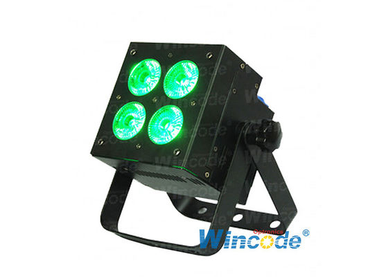 Harga yang bagus 4×18W RGBWA+UV 6 in 1 LED Par Light, LED Flat Par Light, LED Uplight Untuk Acara Dj Pernikahan on line