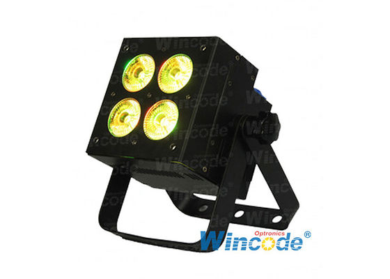 Harga yang bagus 4×10W RGBL 4 in 1 LED Par Light, LED Flat Par Light, LED Uplight Untuk Acara Dj Pernikahan on line