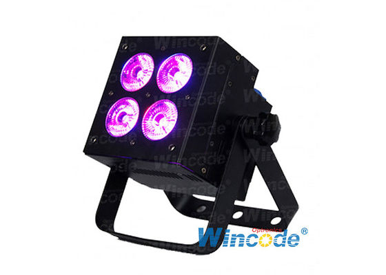 Harga yang bagus 4×18W RGBLWA+UV 7 in 1 LED Par Light, LED Flat Par Light, LED Uplight Untuk Acara Dj Pernikahan on line