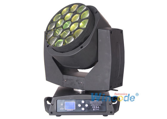 Harga yang bagus Bee Eye LED Moving Head Light 19*15W Osram RGBW 4 In 1 Untuk Tempat Hiburan on line