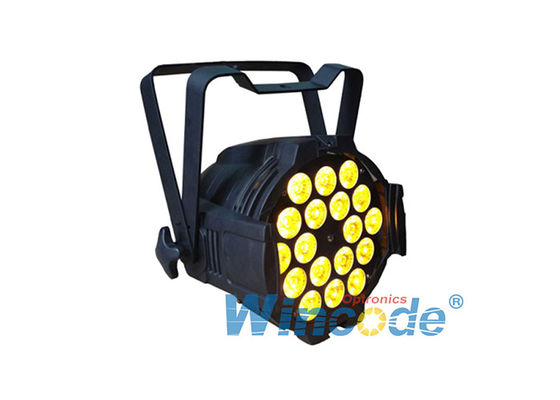 Harga yang bagus 18×15W RGBWA 5 In 1 LED Par Light 16 Bit PWM Dimming 25° 45° 60° Opsional Lensa on line