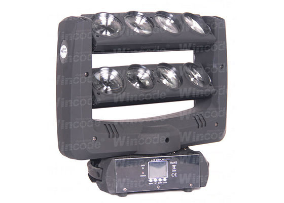 Harga yang bagus LED Spider Beam Moving Head Light 8pcs 12W 4 Dalam Satu Warna Untuk Pertunjukan panggung on line