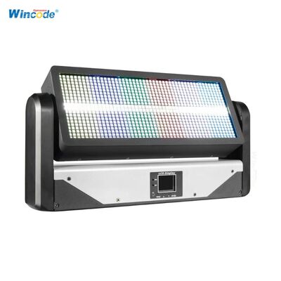Harga yang bagus 12 Segmen DMX Pindah Kepala Strobe 12+12 Fase RGB+W LED Strobe Lampu 400W Strobe untuk Konser Tampilan Bintang Latar Belakang on line