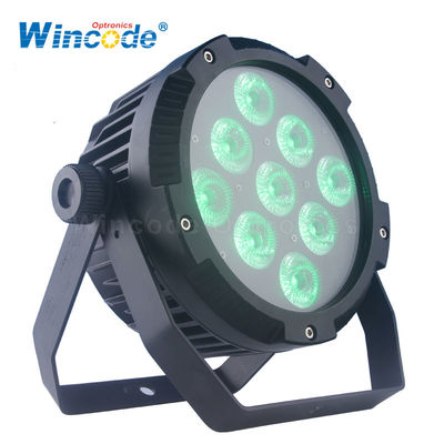 Harga yang bagus 9*18W 6 In 1 Color Battery Powered Stage Lights untuk Event / Wedding LED Uplighting on line