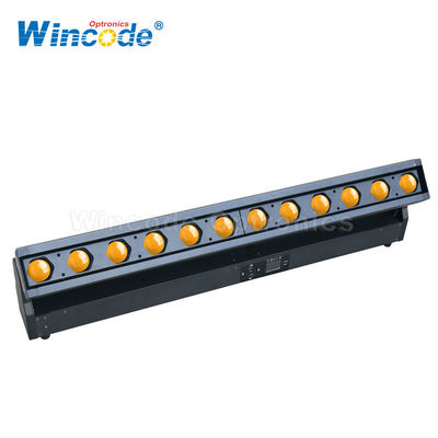 Harga yang bagus 12x40W RGBW LED Beam Bar Moving Head Light Acara Disco Pencahayaan panggung on line