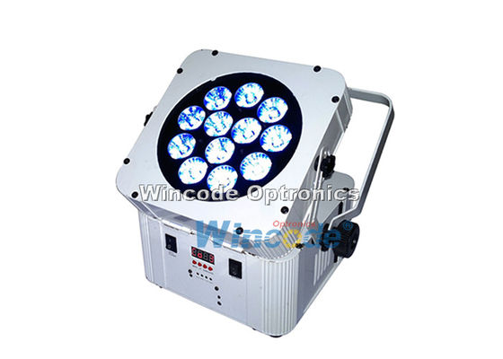 Harga yang bagus 12×18W Lampu panggung bertenaga baterai RGBWA + UV 5 In 1 Suara Aktif Untuk Acara Dj on line