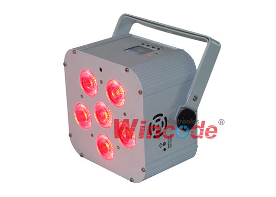 Harga yang bagus WiFREE Par 6 Lampu panggung bertenaga baterai 6 × 18W RGBWA + UV Dengan layar LCD berwarna-warni on line
