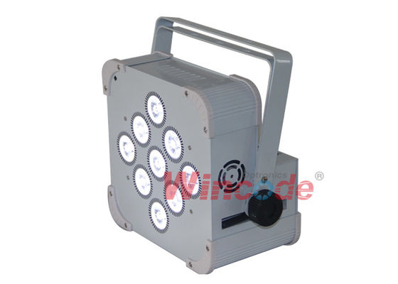 Harga yang bagus RGB Tiga Dalam Satu Lampu panggung bertenaga baterai 9 × 6W Lampu Led nirkabel untuk disko on line