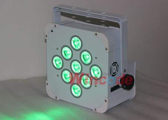 Harga yang bagus Lampu sorot portabel untuk panggung 9×15W 5 / 9 saluran, baterai bertenaga Led Par Kaleng RGBWA on line