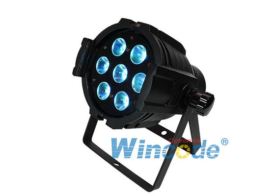 Harga yang bagus RGBWA + UV 6 In 1 Par Cans Lampu panggung, Lampu LED Berubah Warna 7×12W on line