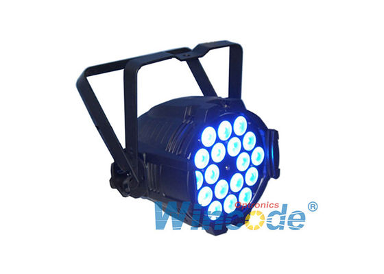 Harga yang bagus 4 / 7 Saluran LED Par 64 Untuk Pernikahan, Pencahayaan panggung profesional 18 × 10W on line