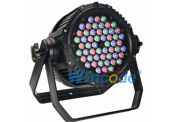 Harga yang bagus Standalone Control Led Par 54 × 3W RGBW Waterproof, Professional Stage Light 8 Saluran on line