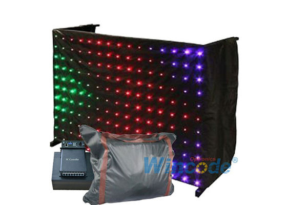 Harga yang bagus SMD RGB P20 Fleksibel LED Tirai Gambar Efek DMX512 Bentuk Tirai Bintang on line