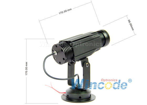 Harga yang bagus 12W Portable Led Projector Bagian Aluminium, Led Logo Pintu Proyektor Lampu IP44 on line