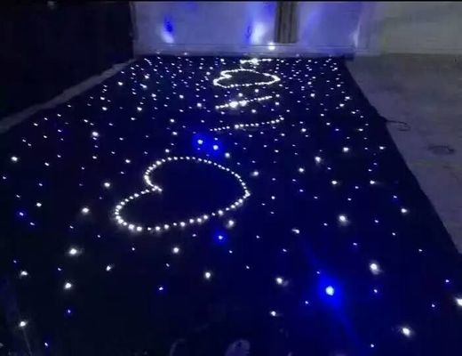 Harga yang bagus DJ Meja LED Tirai Warna Perubahan bertahap Led Mesh Tirai DIY Bentuk 20W RGB / Satu Warna 6 Saluran on line