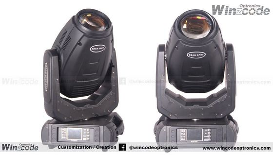 Harga yang bagus 3 Fase Motor Disco DJ Beam Moving Head Light dengan Flight Case Brackets Safety Rope on line