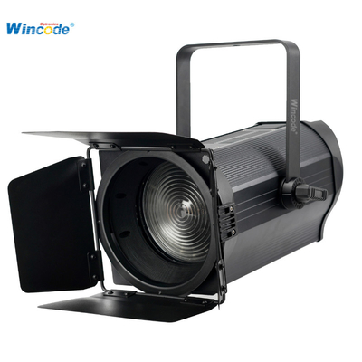 150W Single Color Fresnel Spotlight Auto Zoom COB LED tanpa kipas angin tidak ada kebisingan