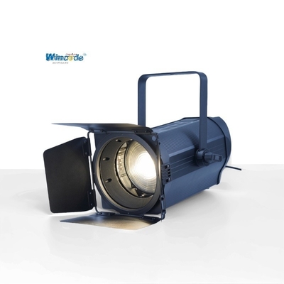 Harga yang bagus 300W LED Fresnel Spotlight Warna Tunggal Auto Zoom CRI≥95 175mm Len RDM DMX on line