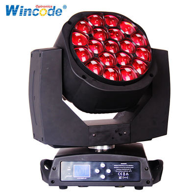 Harga yang bagus Big Bee Eye LED Moving Head Light with 19*15W RGBW High Brightness 540° Pan and 210° Tilt Movement for DJ Disco Party on line
