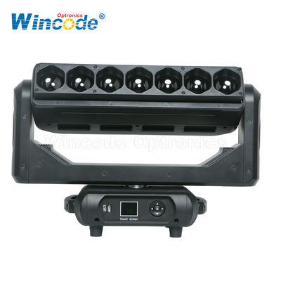 Harga yang bagus Master Slave Control LED Bergerak Pixel Bar Lampu 7 * 40 W Dengan Zoom In Engieering Plastik Body on line