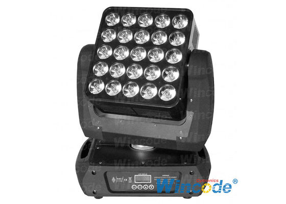 Harga yang bagus 25 x 12 W LED Matrix Beam Moving Head Light Individu dikendalikan dengan Arnet Control on line