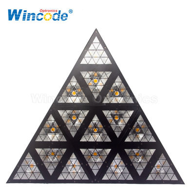 Harga yang bagus 35cm Segitiga Retro LED Efek Cahaya Backdrop Dekorasi Langit-langit on line